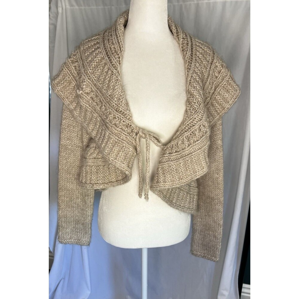Elsamanda Anthropologie Wool Alpaca Blend Cardigan shall medium